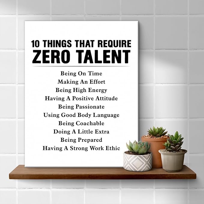 Motivational Wall Art, Inspirational Quote Wall Decor Leadership Gifts