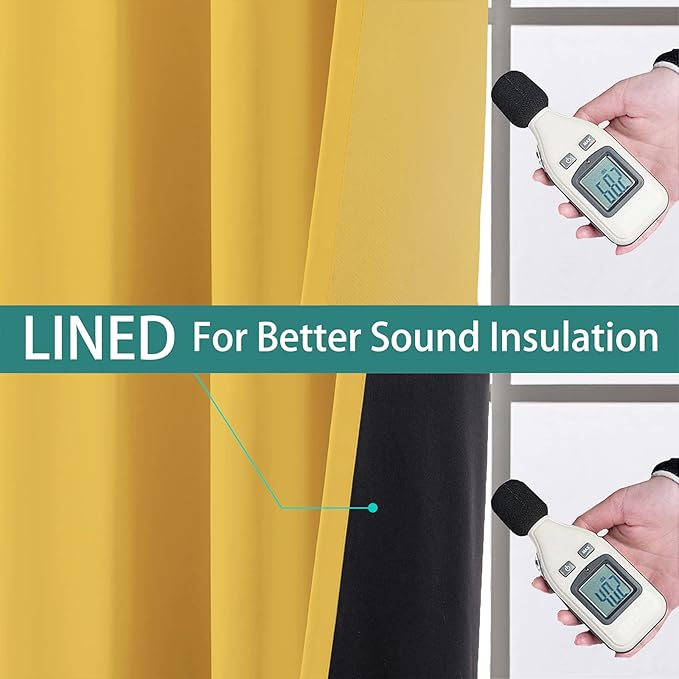 Yakamok Thermal Insulated 100% Blackout Curtains