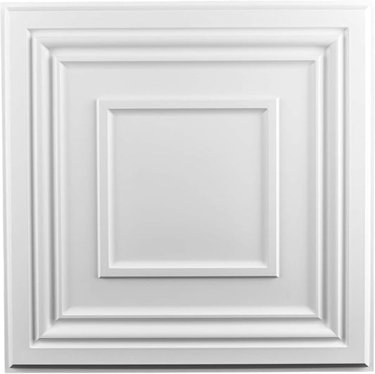 Art3d Drop Ceiling Tiles 24x24in., Wainscoting Panels Glue Up 2ft x 2ft