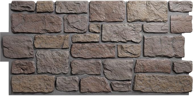EverStone Cobblestone Faux Stone Panel, Grand Canyon Color
