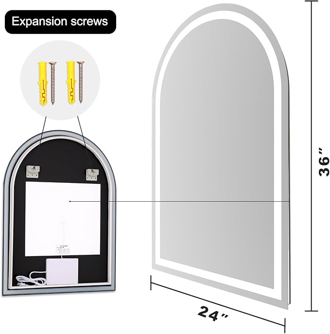 Arched LED Bathroom Mirrors