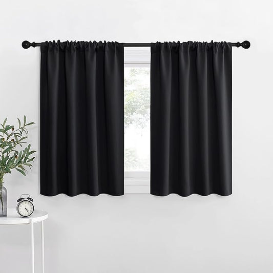 NICETOWN Short Curtains 36 inches Long, Kitchen Window Curtains Over Sink