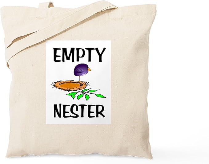 CafePress EMPTY NESTER Tote Bag Natural Canvas Tote Bag, Reusable Shopping Bag