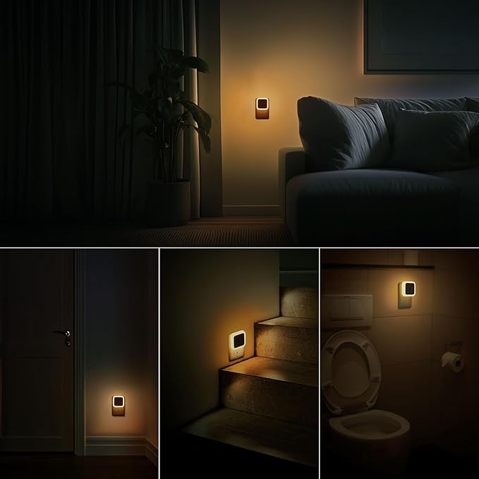 Sujeet Night Light, Night Lights Plug into Wall 4-Pack, Nightlight Plug in