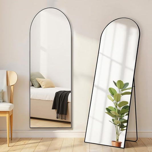 Arched Mirror Full Length, Upgraded 16"x59" Body Wall Mirrors