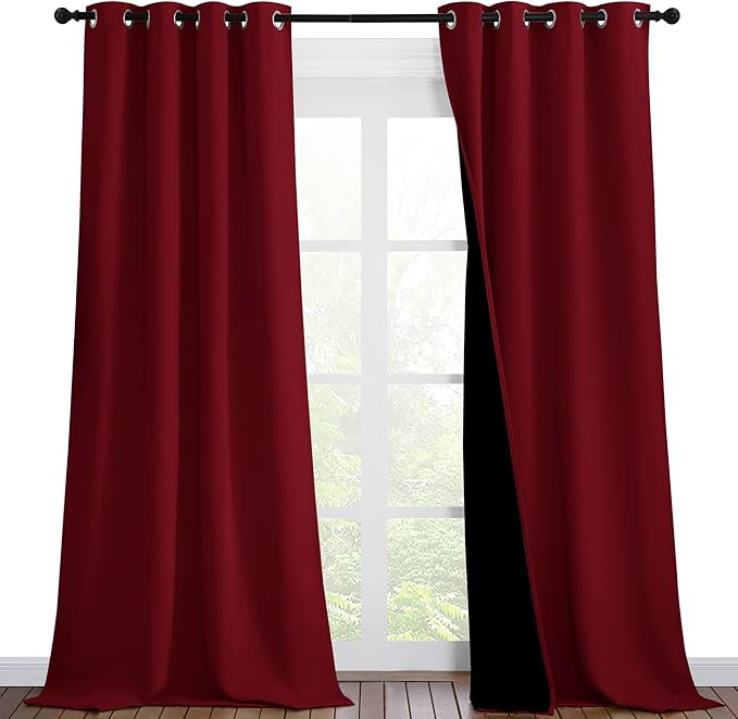 NICETOWN Truly Blackout Drapes for Living Room, Heavy-Duty Full Light Shading