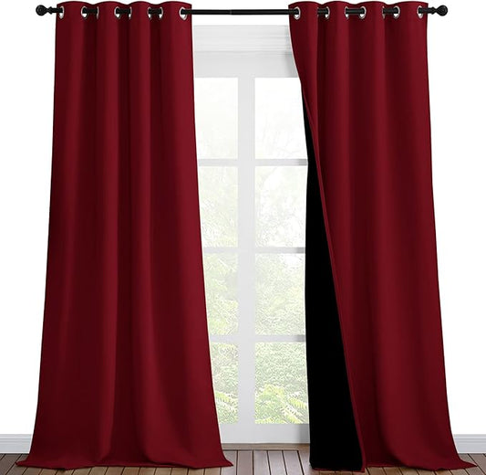 NICETOWN Truly Blackout Drapes for Living Room, Heavy-Duty Full Light Shading