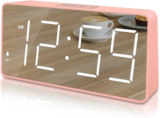 Peakeep Digital Clock, Alarm Clock Battery Backup Powered
