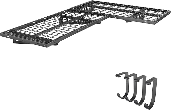 FLEXIMOUNTS 2 Pack 2x4ft Corner Wall Shelving