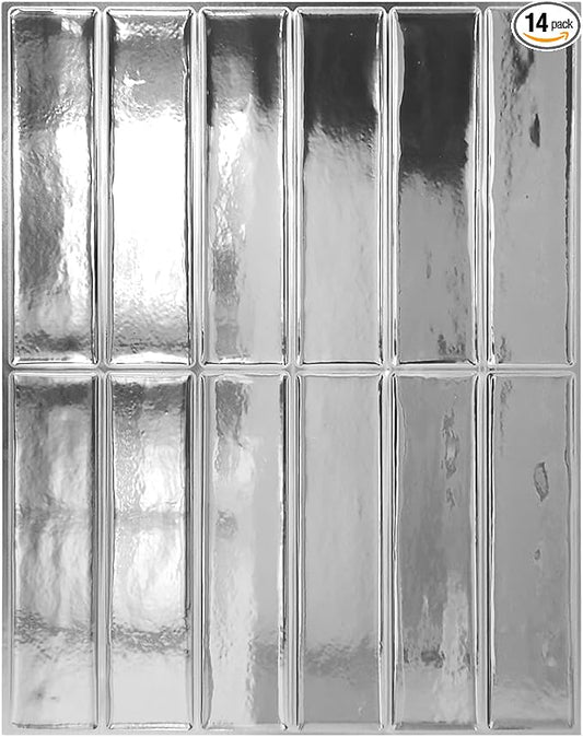 Peel and Stick Backsplash 3D Wall Tiles, Self-Adhesive, Oil Proof, Waterproof