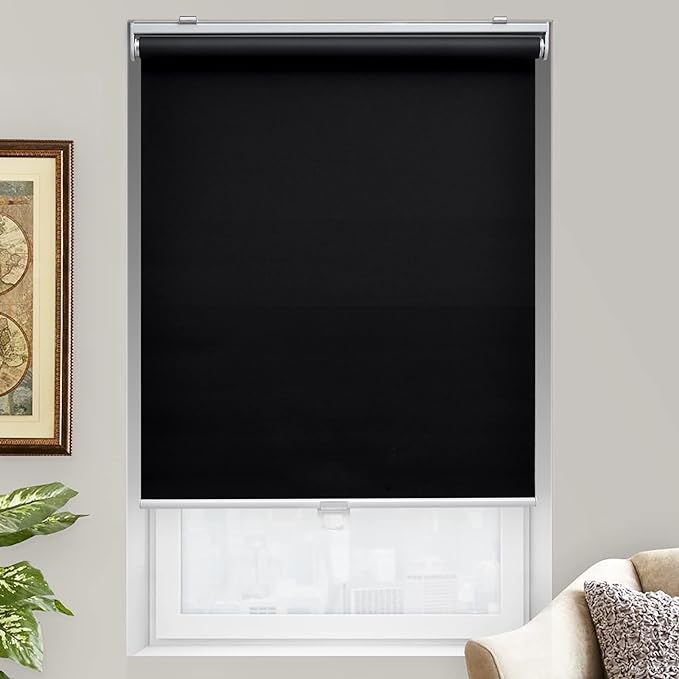 AOSKY Cordless Roller Shades Blackout Blinds
