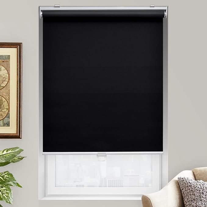 AOSKY Cordless Roller Shades Blackout Blinds