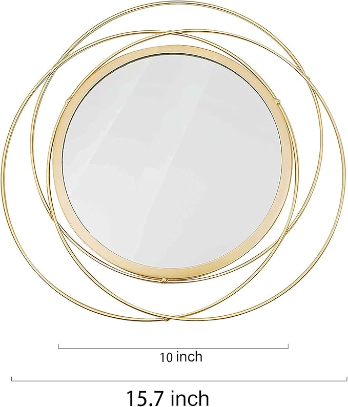 2 Set. Circle Mirrors for Wall Decor for Living Room Bedroom Bathroom Entryway