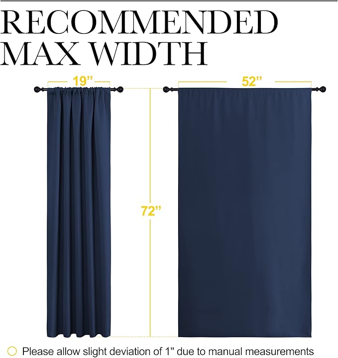 NICETOWN Window Curtains Blackout Draperies
