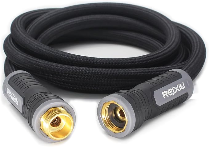 Relxitl Garden Hose 10FT, Flexible Water Hose, Ultra Lightweight Non-Expanding hose, Leak proof, Pressure Resistant for Yard, Outdoor (Black, 10FT)