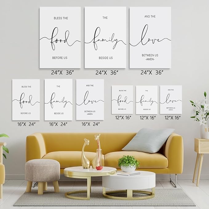 GUBIYU Dining Room Wall Art Decor Home Family Wall Pictures