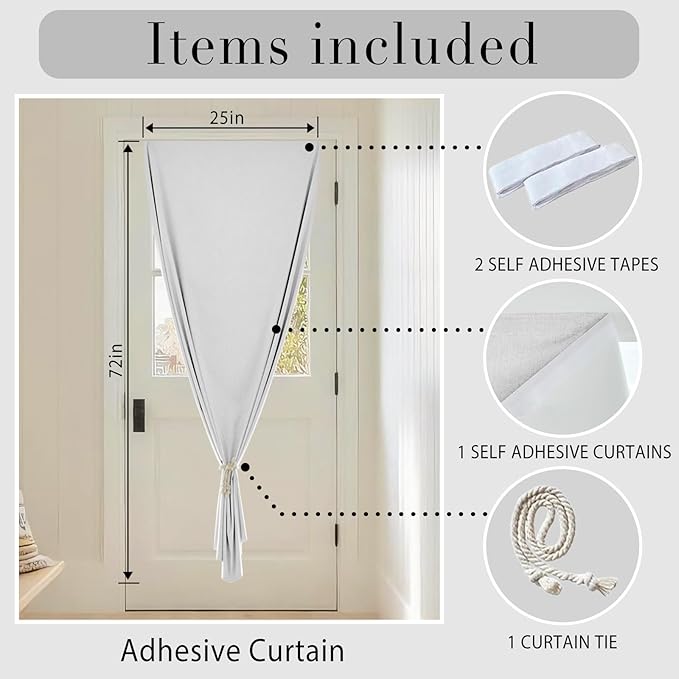 Self-Adhesive Complete 100% Blackout Curtain