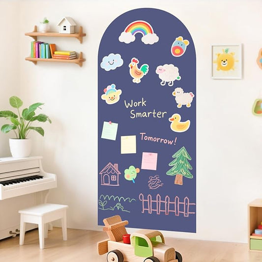 Arch Magnetic Wall Decal 39.3x17.5 Inch Magnetic Chalk Board Sticker Magnet
