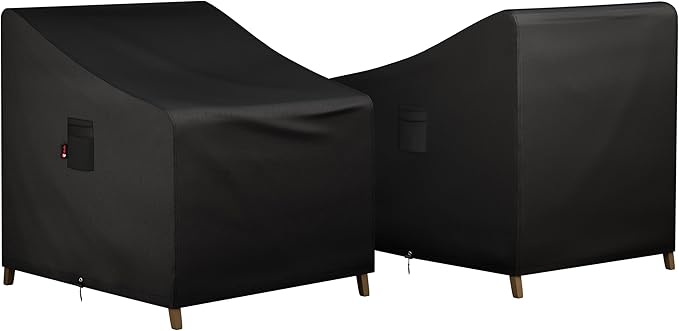 iBirdie Waterproof Outdoor Chair Covers 35 x 38 x 31 inch 2 Pack Patio Furniture Covers
