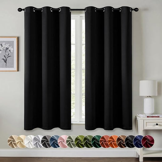 MIULEE Blackout Curtains for Bedroom Living Room 2 Panels, Thermal Insulated