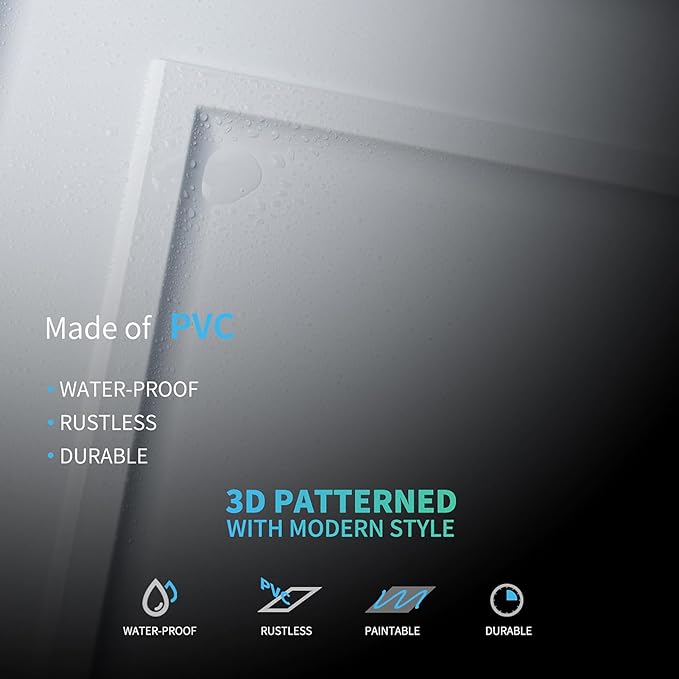 Art3d Drop Ceiling Tiles 24x24in., Wainscoting Panels Glue Up 2ft x 2ft