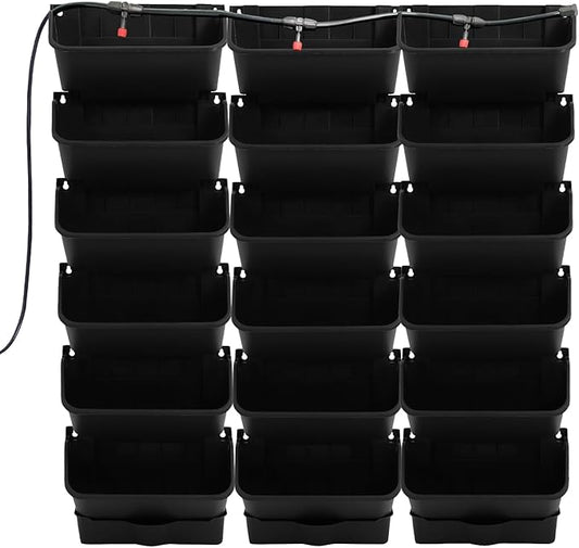 18 Pots Self-Watering Vertical Garden Planter Wall Mounted,