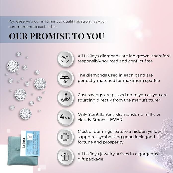 Lab Grown Diamond Wedding Bands for Women | 10K Yellow, White and Rose Gold Certified 1/10 - 1/2 Carat Milgrain Diamond Anniversary Bands, Promise Rings and Stackable Bands