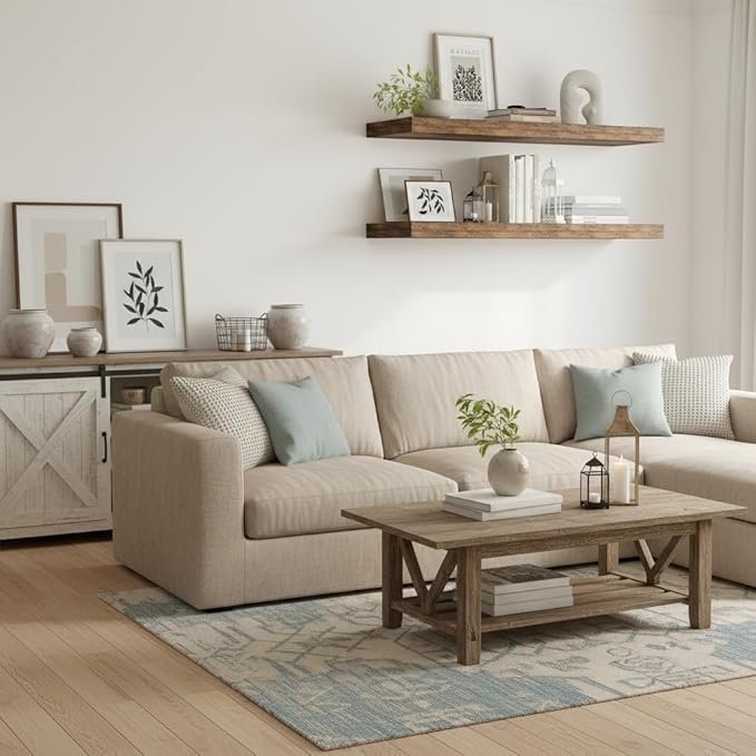 Vivelove 12" Deep Floating Shelves