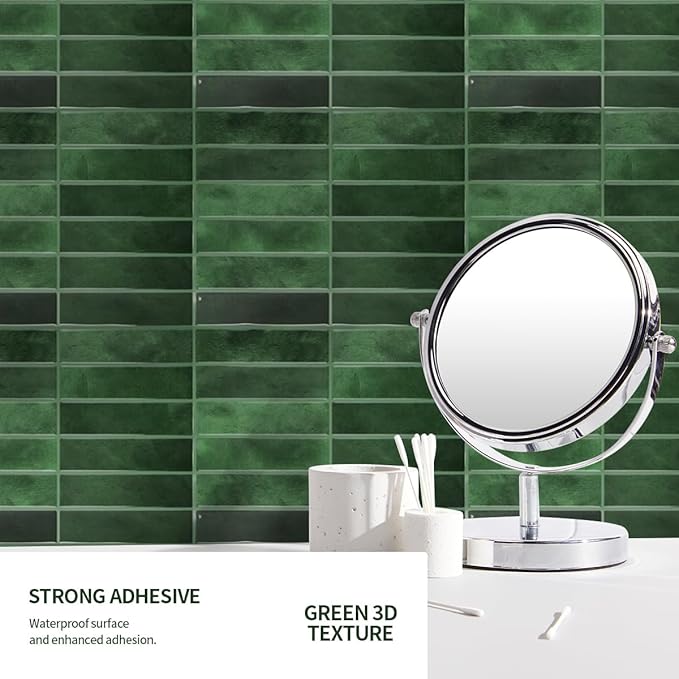 Peel and Stick Backsplash 3D Wall Tiles, Self-Adhesive, Oil Proof, Waterproof