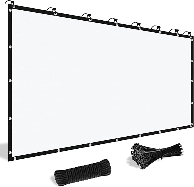 Shade&Beyond Customized Size 9' X 13' Shade Cloth with Grommets, 90% UV Protection UV Protection Mesh Tarp Sun Screens for Patio GN04, White