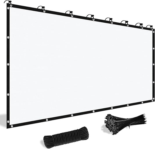 Shade&Beyond Customized Size 9' X 9' Shade Cloth with Grommets, 90% UV Protection UV Protection Mesh Tarp Sun Screens for Patio GN04, White