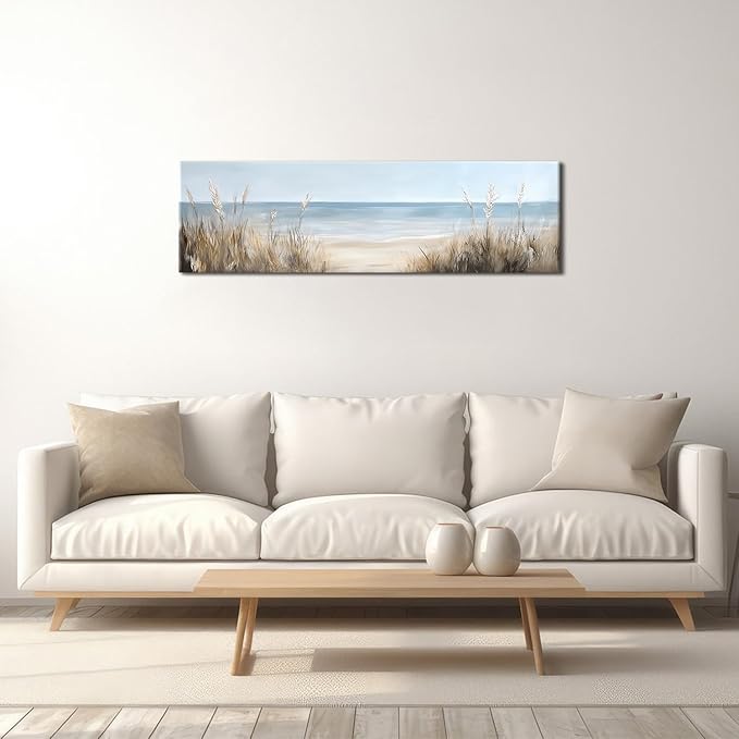 Large Abstract Ocean Wall Art Beach Picture Coastal Room Decor Seaside