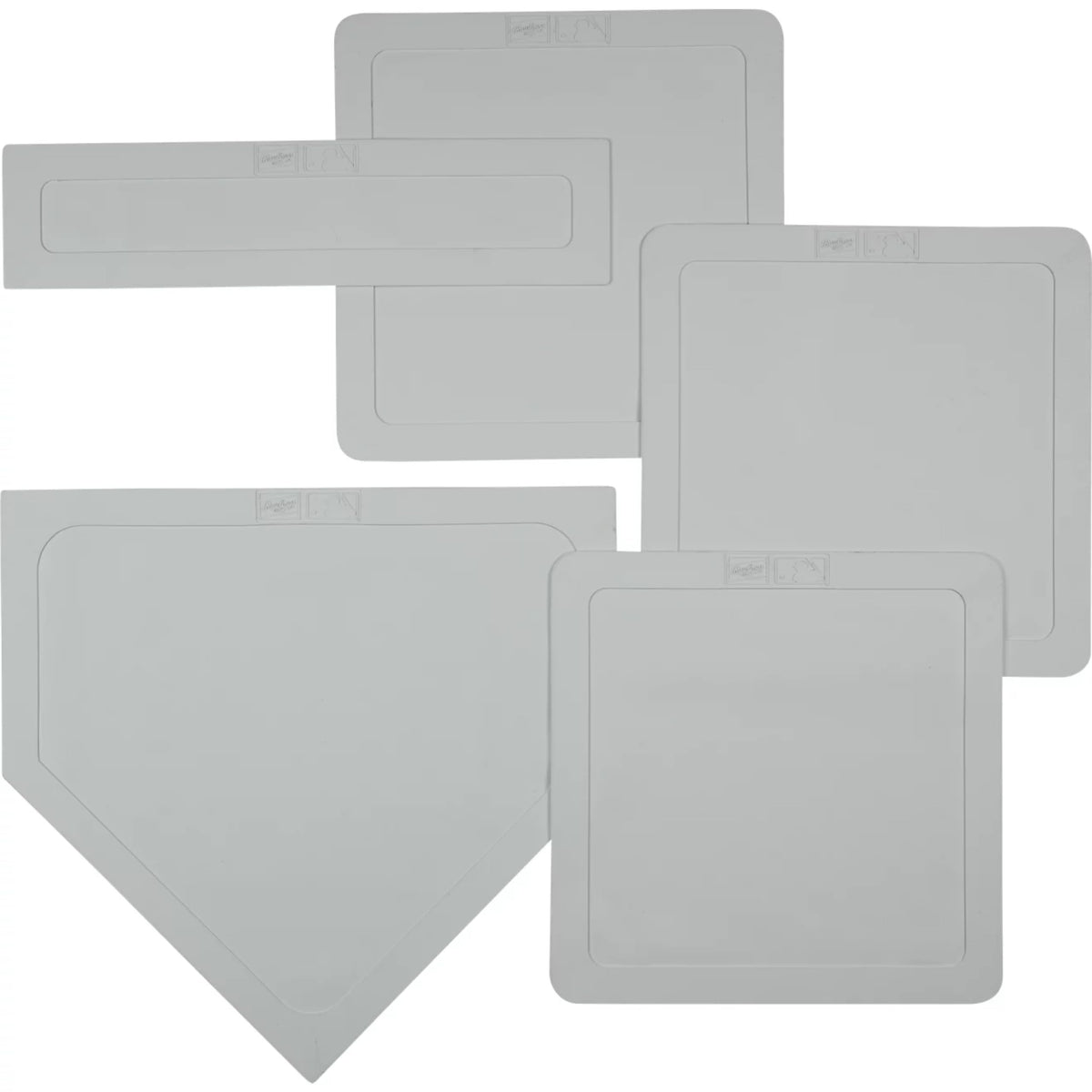 Rawlings | Throw Down Complete Base Set | Includes 3 Bases, Home Plate & Pitcherâs Rubber | Portable Practice Kit