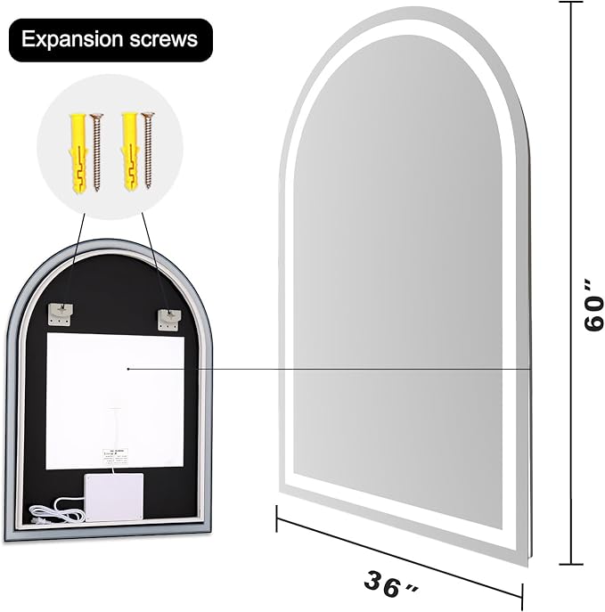 Arched LED Bathroom Mirrors