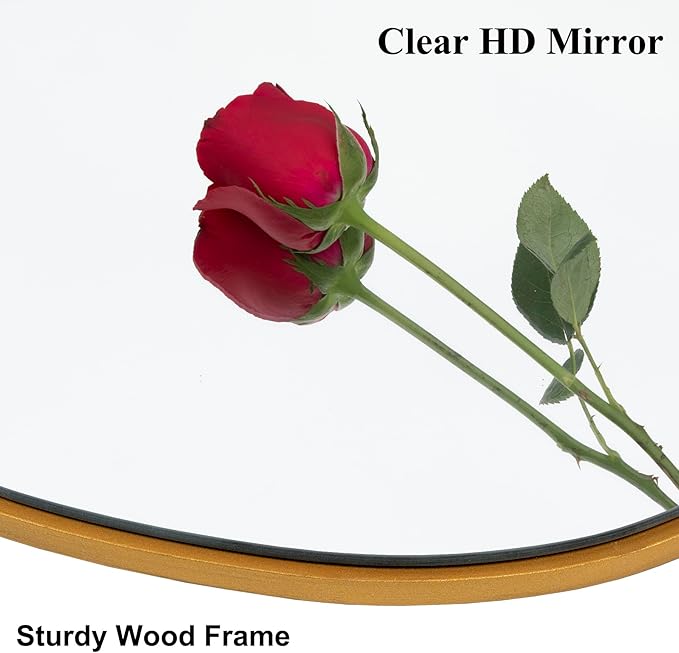 Ruomeng Irregular Wall Mirror Asymmetrical Mirror, Modern Decorative Wall Decor