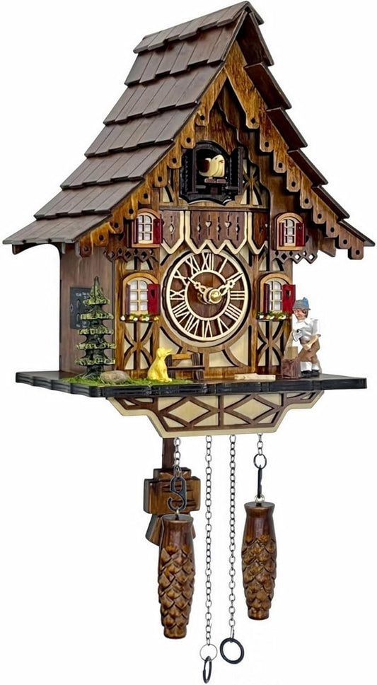 Cuckoo Clock for Wall Art: 12 Melodies, Volume Control, Night Mode, Germany