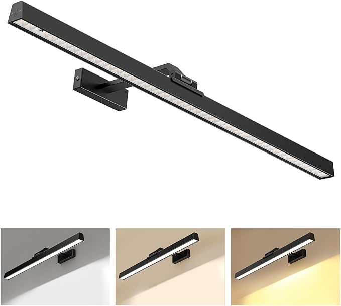 Afyuol Picture Lights for Wall, Battery Operated Picture Light 24in Gallery