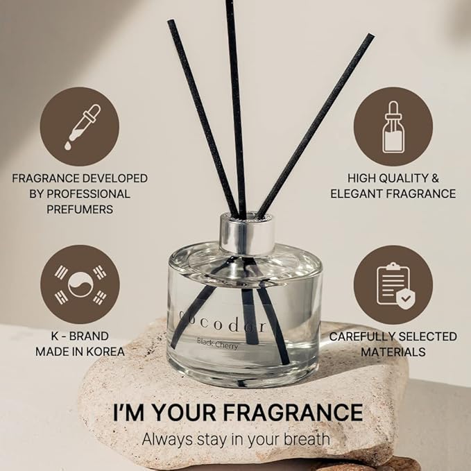 COCODOR Signature Reed Diffuser Set/Refreshing Air / 6.7oz /1 Pack/Home Fragrance Diffuser, Oil Scent Diffuser for Bathroom Shelf Decor