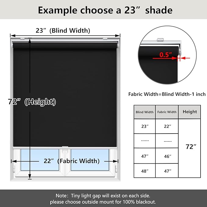 Cordless Roller Shades Blackout Blinds