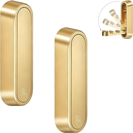 2PCS Foldable Wall Hooks, Flip Down Design