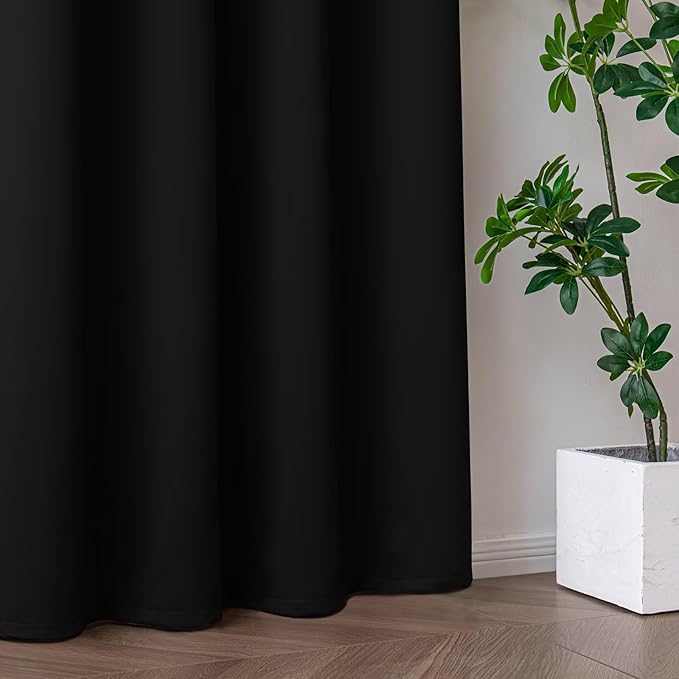 IGEMAEVE Black Out Curtains 84 Inch Long
