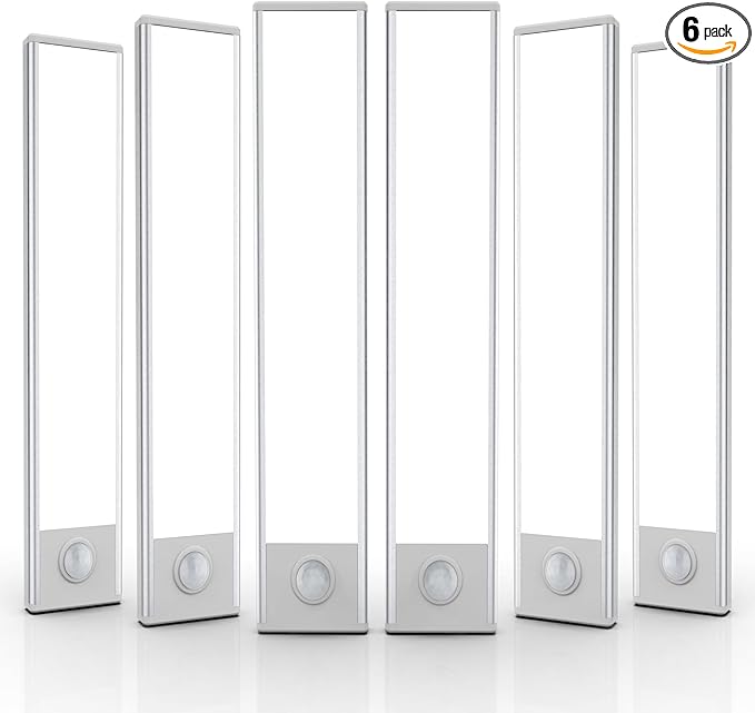 6 Pack Under Cabinet Lights Wireless, 40 LED Motion Sensor Light Indoor