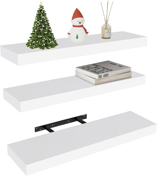 Vervida® White Floating Shelves