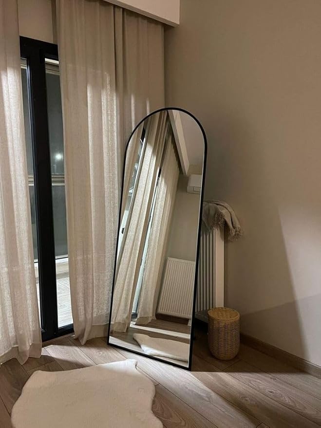 Floor Mirror, Arched Mirrors Full Length, Freestanding Mirrors, Arch Floor
