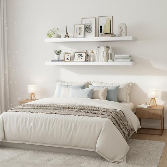Vivelove 24/36/48/55 Inch Floating Shelves