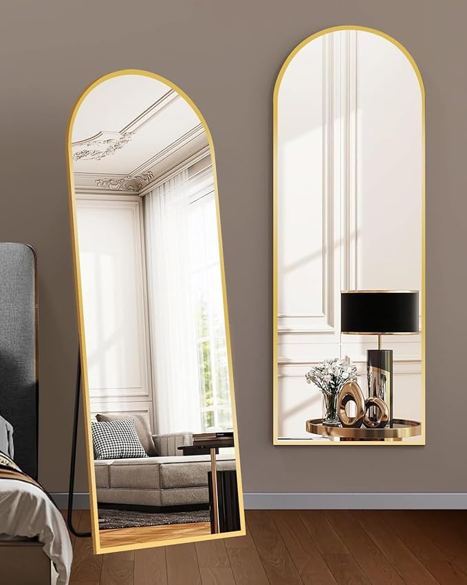 DMWOODFL 58"x18" Arched Full Length Mirror