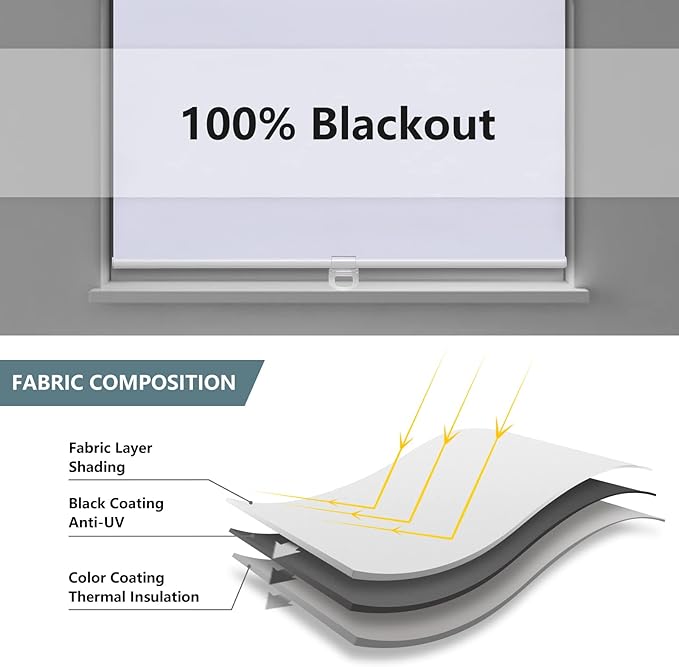 Cordless Roller Shades Blackout Blinds