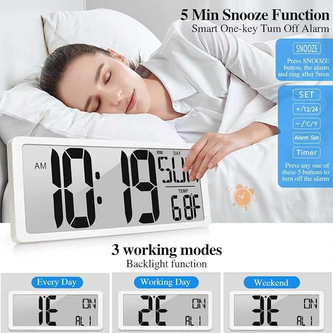 TXL Large Digital Wall Clock