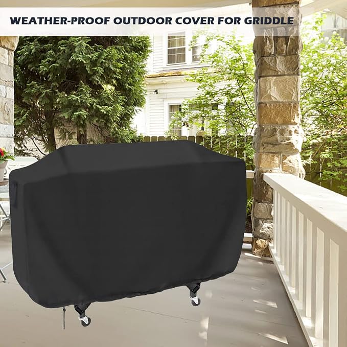 Flat Top Grill Cover for Royal Goumet GB4000/GB4007/GB4001B/GB4002 2018-2024 Propane Gas Grill, Waterproof 36 Inch Griddle Cover for Char-Griller Flat Iron 4-Burner Grill -64.8 x 25 x 34
