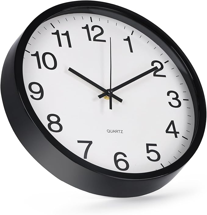 Wall Clock Non-Ticking Silent Quartz Movement Decor Clock Modern Simple Style